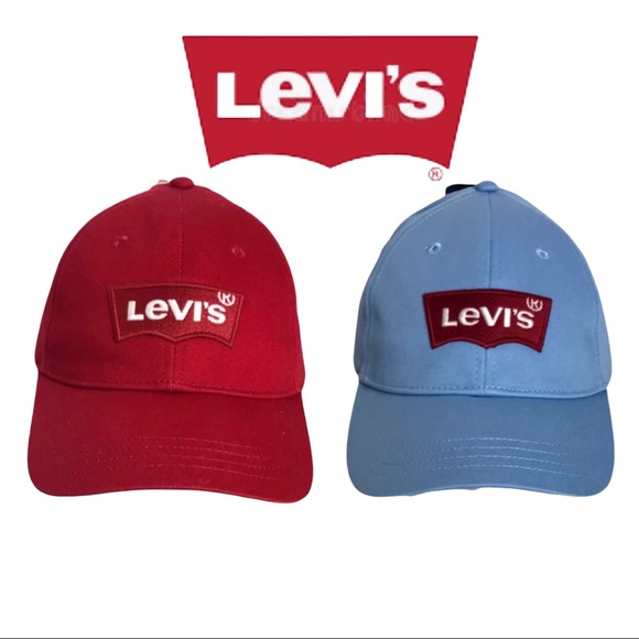 NWT Levi’s SnapBack Baseball Hat, Red or Blue - Picture 1 of 16